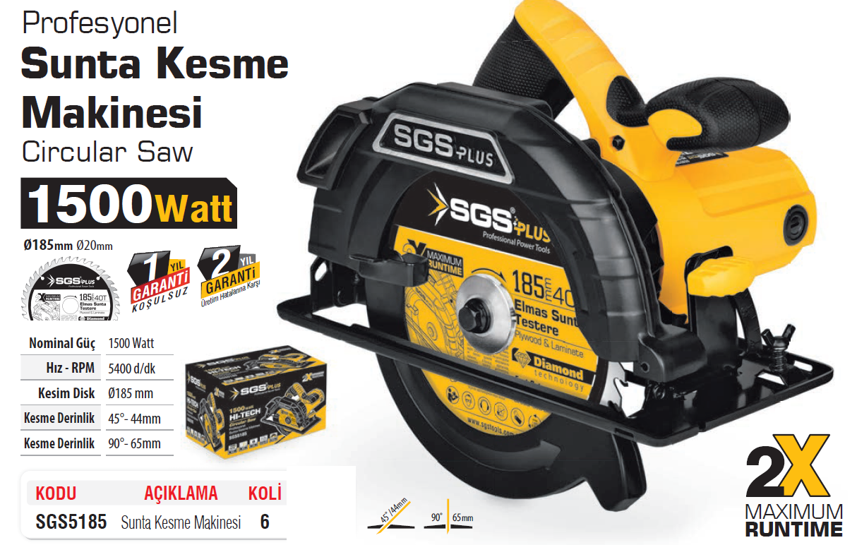 SGS5185 SUNTA KESME MAKİNASI 1500 WATT